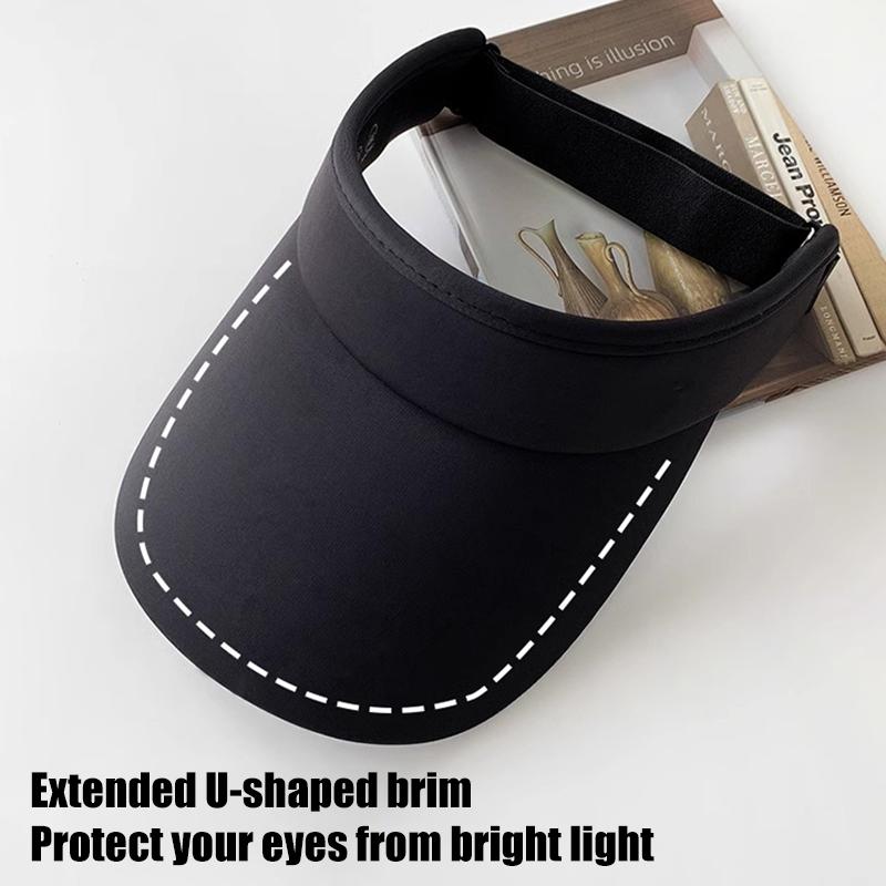 Summer  Style Outdoor Casual Sun Hat Men Women Sports Anti Uv Double Layer Ice Silk Empty Top Hat For Leisure And Sun Protect