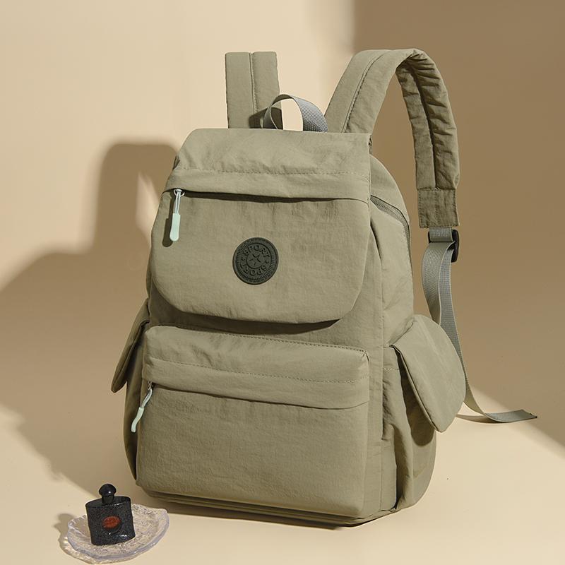 

Nylon Backpack Women s Travel Bag Lightweight Large Capacity Waterproof Backpack світло-сірий колір