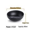 MOLUONA Commercial Melamine Soup Bowl - Black