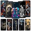 Liebe Totenkopf Handyhülle Für Samsung Galaxy S26 Ultra S25 Plus S24 FE S23 S22 5G S21 S20 Hülle Schwarz Weich