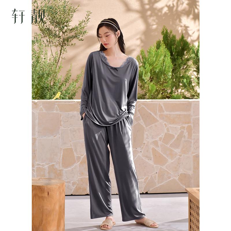 Couple's Pajama Set - Women's & Men's Modal Long Sleeve Soft Skin-Friendly Casual Loose Home Furnishing Set