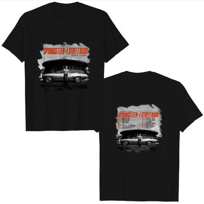 Maglietta Tour Bruce Springsteen 2023 – T-shirt da Concerto da Uomo in Cotone Pesante