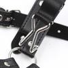 Leather Bondage Toys Open Mouth Gag with Silicone Ball Bondage Restraints Bite Gag Adult Sex Toys