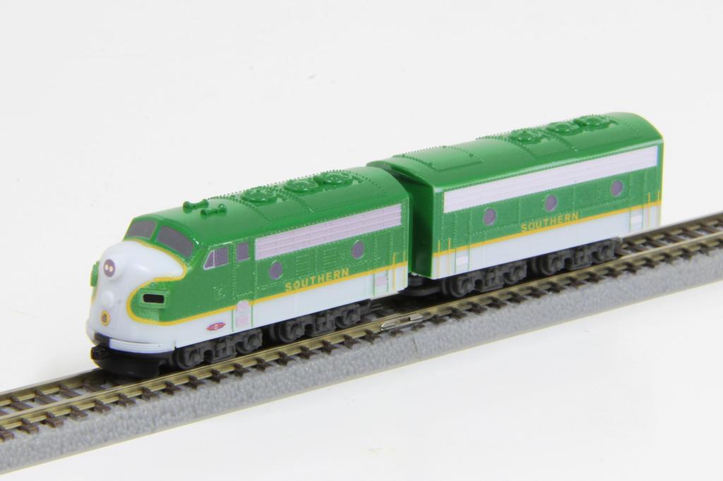 Rokuhan Z Gauge Z Shorty EMD F7 SOUTHERN Railway Model Diesel Locomotive ST012-4