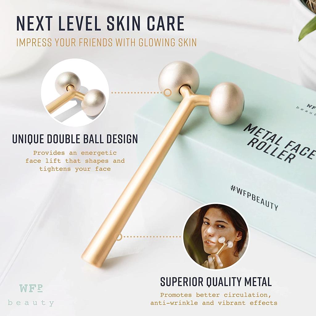 Beauty Instrument Household, Facial Micro-current Skin Tightening Instrument 3D Roller Massager Firming Lift Introducing V-Face Instrument