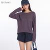 HeyHenry Womens Vintage Crew Neck Long Sleeve T-Shirt Fall Casual Top
