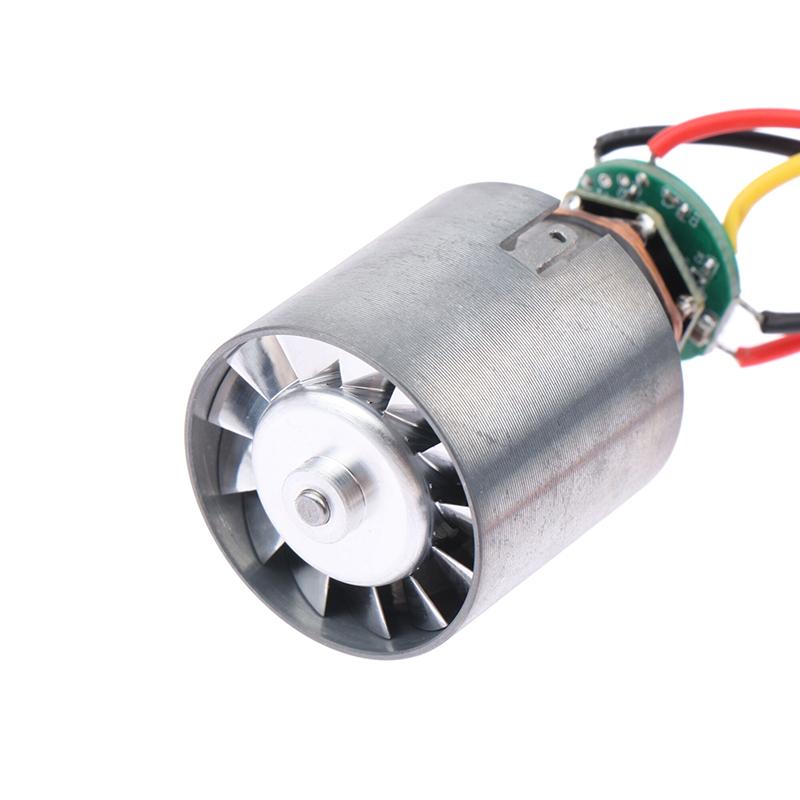 Dc 9/12/24V 5A 3.5A Mini Brushless Motor 100000Rpm High-Speed Cnc Aluminum Alloy Impeller Ducted Fan Stepless Speed Regulation