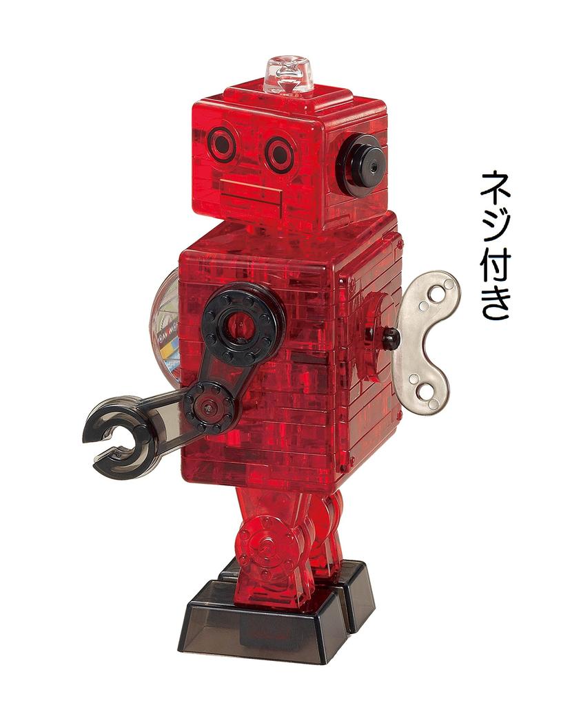 Crystal Puzzle Tin Robot Red 39-Piece