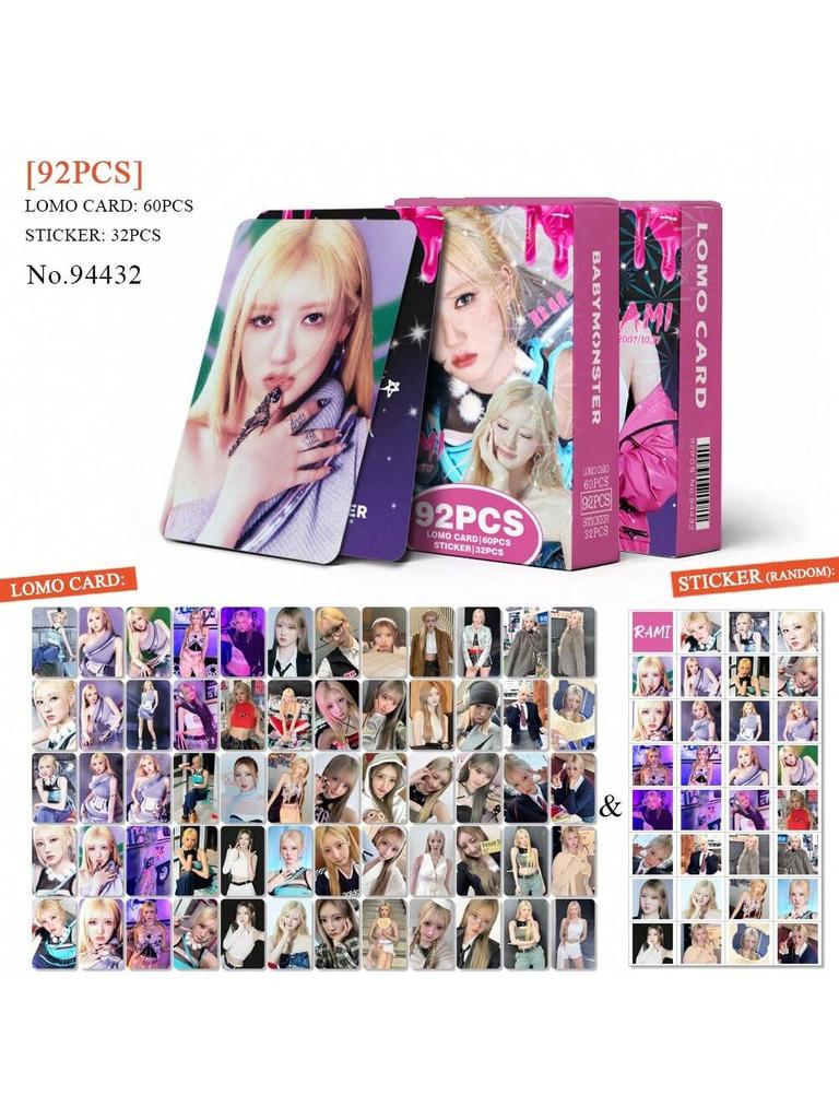 Babymoster 60lomo Karte 32 Sticker in Box HD-Fotokarte LOMO-Karte Unterstützt Peripheriegeräte Valentinstagsgeschenke Kleine Geschenke