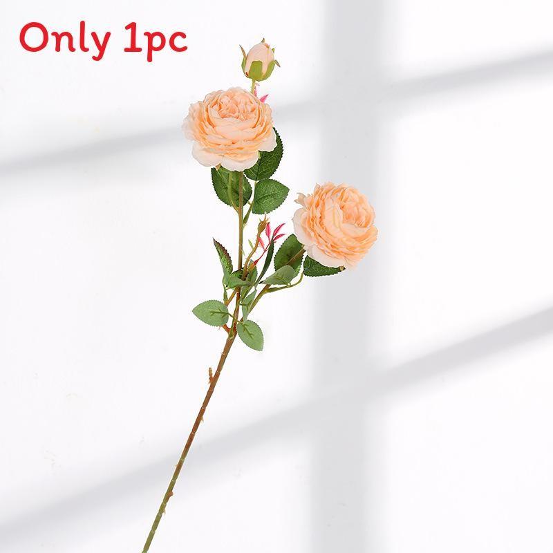 Style Artificial European Peony Rose Silk Flower For Props Wedding