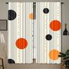 Digital Printed Curtains with Line Art Sun Design, Stylish Window Drapes for Living Room Bedroom Home Decoration and Kitche