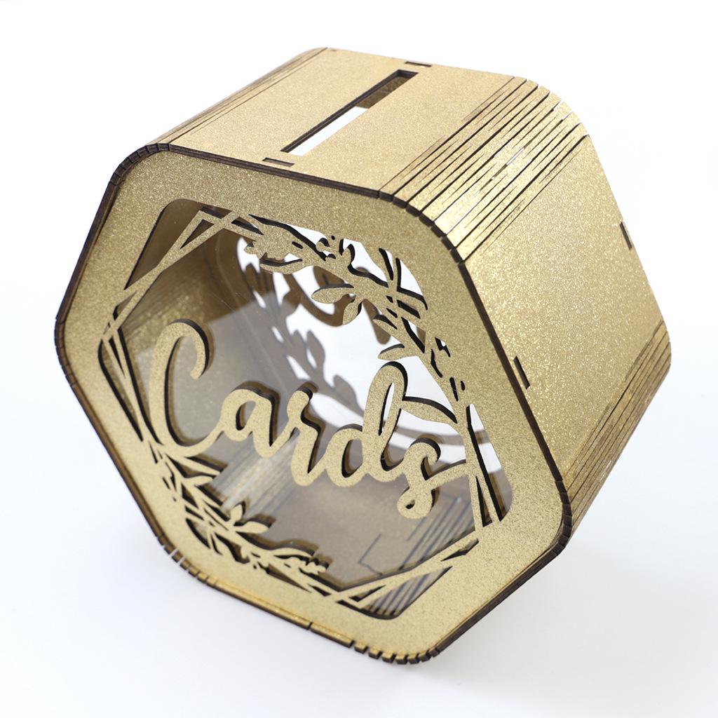 DIY Wooden Wedding Card Box and Business Card Holder