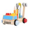 Wooden Kids Tool Set Pine Wood Hammer Wrench Early Education Educational Construction Toys Box Type