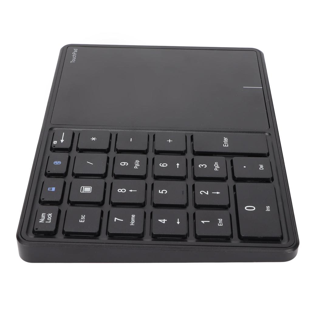 Wireless Numeric Keypad 2.4G Ergonomic 7.5 Degree Angle 10m Receiving Type C Port 22 Keys Number Keypad with Toucad