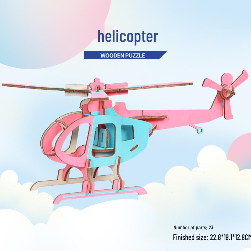 3D Holzpuzzle Modellspielzeug für Kinder ab 6 Jahren - Handgefertigtes Lernspielzeug