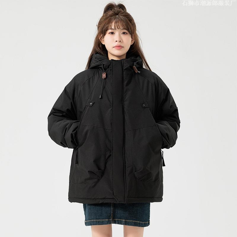 Jacket Men's and Women's Hooded Cotton Clothing Windproof and Waterproof Mountaineering Clothing Tooling Graphene Heating Couple Cotton Jacket