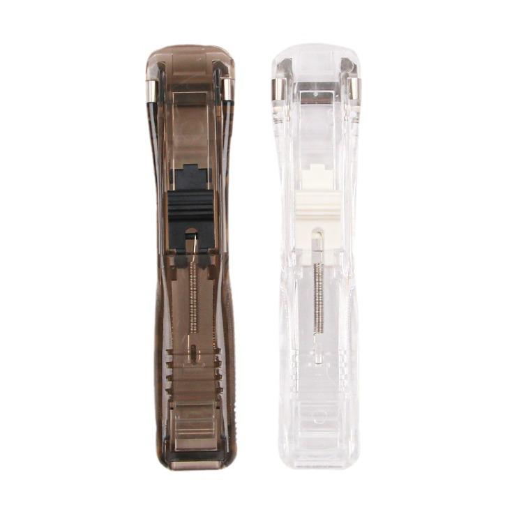 High-Value Transparent Medium Push Clip Refill with Metal Clip - No-Punch File Test Paper Clip