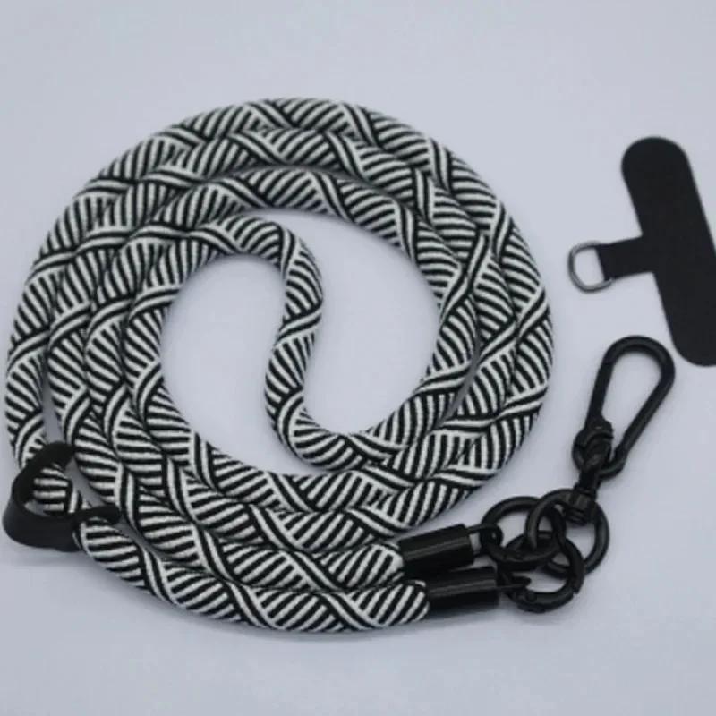 Universal Long Mobile Phone Lanyard Crossbody Hanging Shoulder Strap Detachable Neck Cord for iPhone Anti-Lost Lanyard Patch