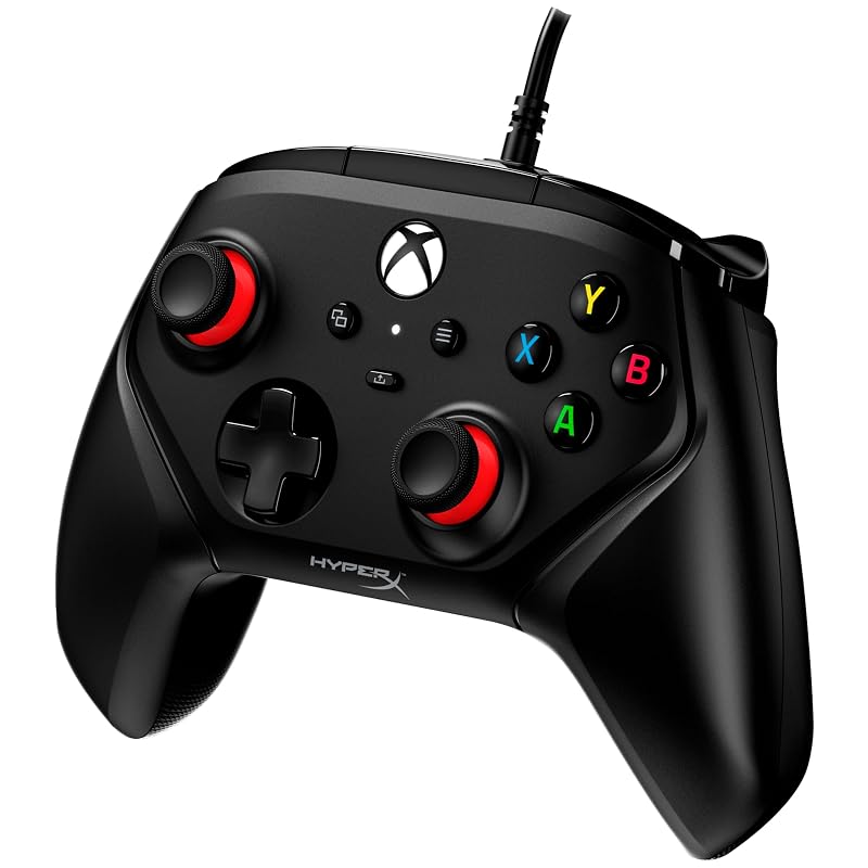 HyperX Clutch Gladiate Wired Controller, Officially Licensed for Xbox, Dual Trigger Lock, Programmable Buttons, Dual Rumble Motors (6L366AA)