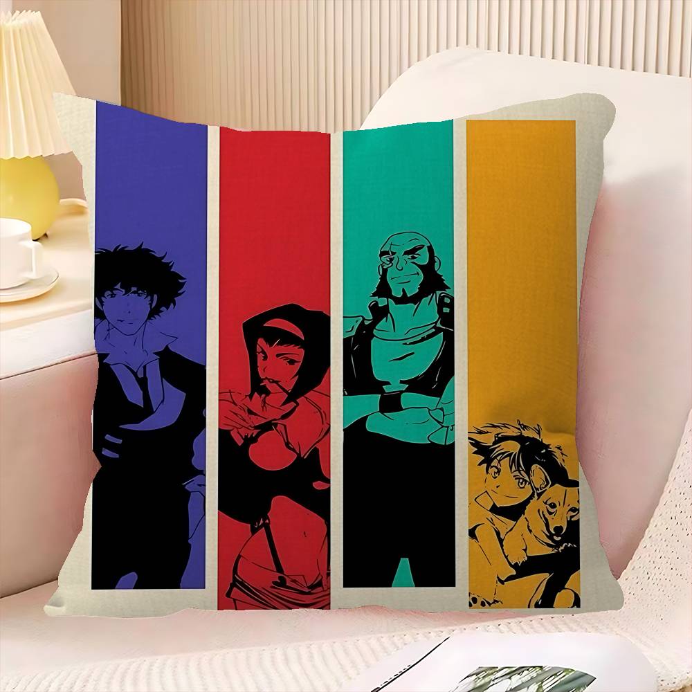 C-Cowboy B-Bebop Anime Pillow Gift Home Office Decoration Pillow Bedroom Sofa Car Cushion CoverPillow Case