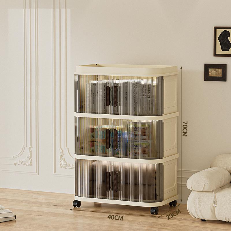 Folding Storage Cabinet Storage Box Multi-layer Wardrobe Multi-layer Clothes Storage Cabinet Foldable Transparent Storage Cabinet