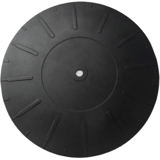 7 inch Turntable Platter Mat Rubber Silicone Turntable Slipmat Pad for All LP Vinyl Record Players Black