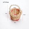 Beautiful Handmade Flower Storage Basket Hand-Woven Round Shape Storage Baskets Shopping Storage Hamper Basket