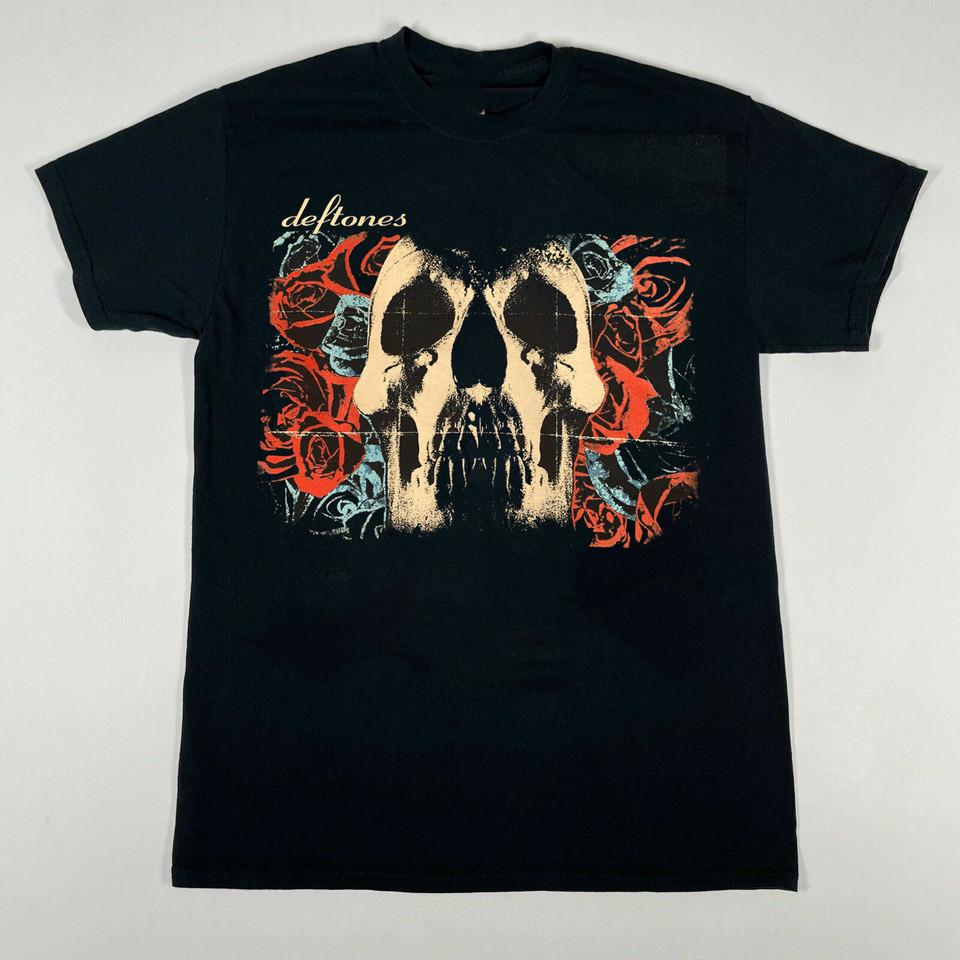 Deftones Band Short Sleeve Cotton Black Men T-Shirt Unisex T-Shirt S