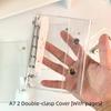 1Pcs Clear Pvc Ring Binder With Waterproof Cover Snap Closure For School Office Journaling Photo Album