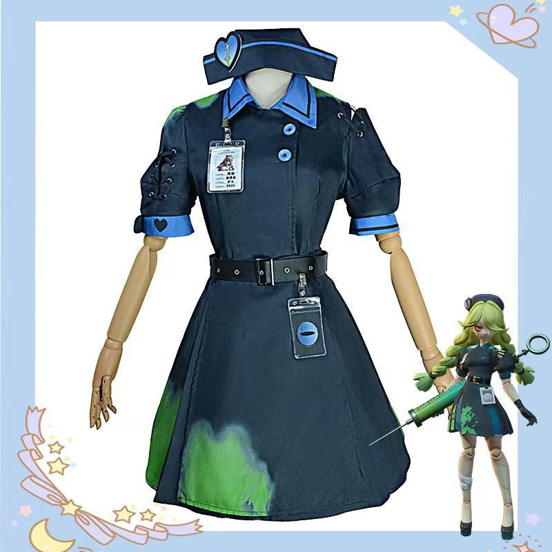 

Heartless Nurse Heather Egg Party Anime Cosplay Costume for Kids & Women Child 120 темно-синий
