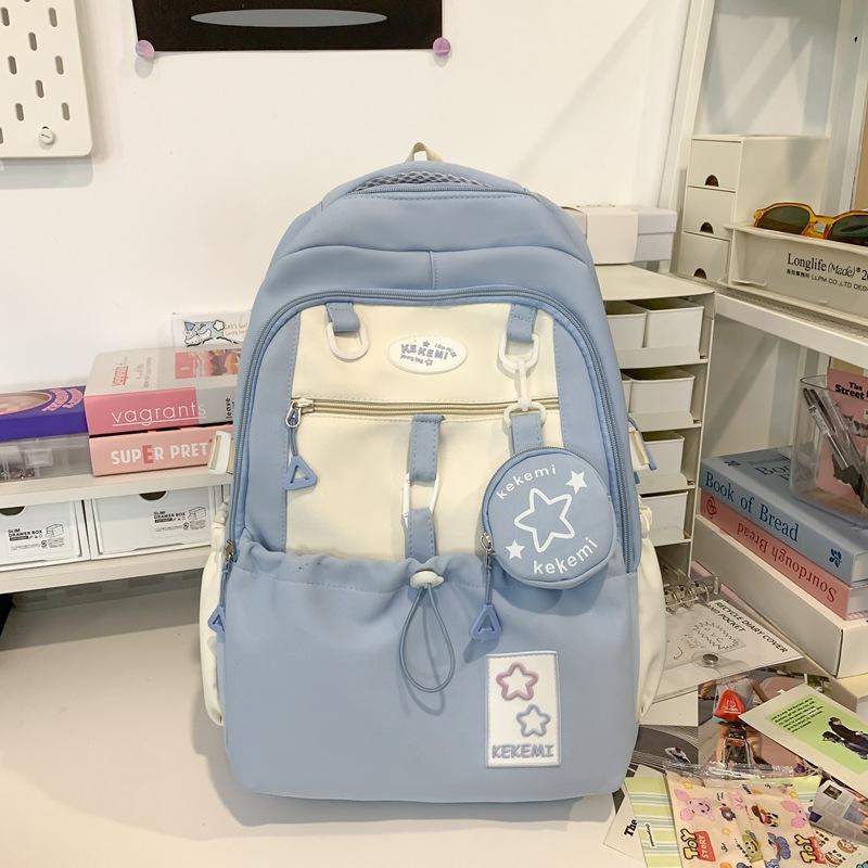 Student Backpack New Style Middle School Backpack for Women Large Capacity School Bag High Value Travel Bag Women Backpack