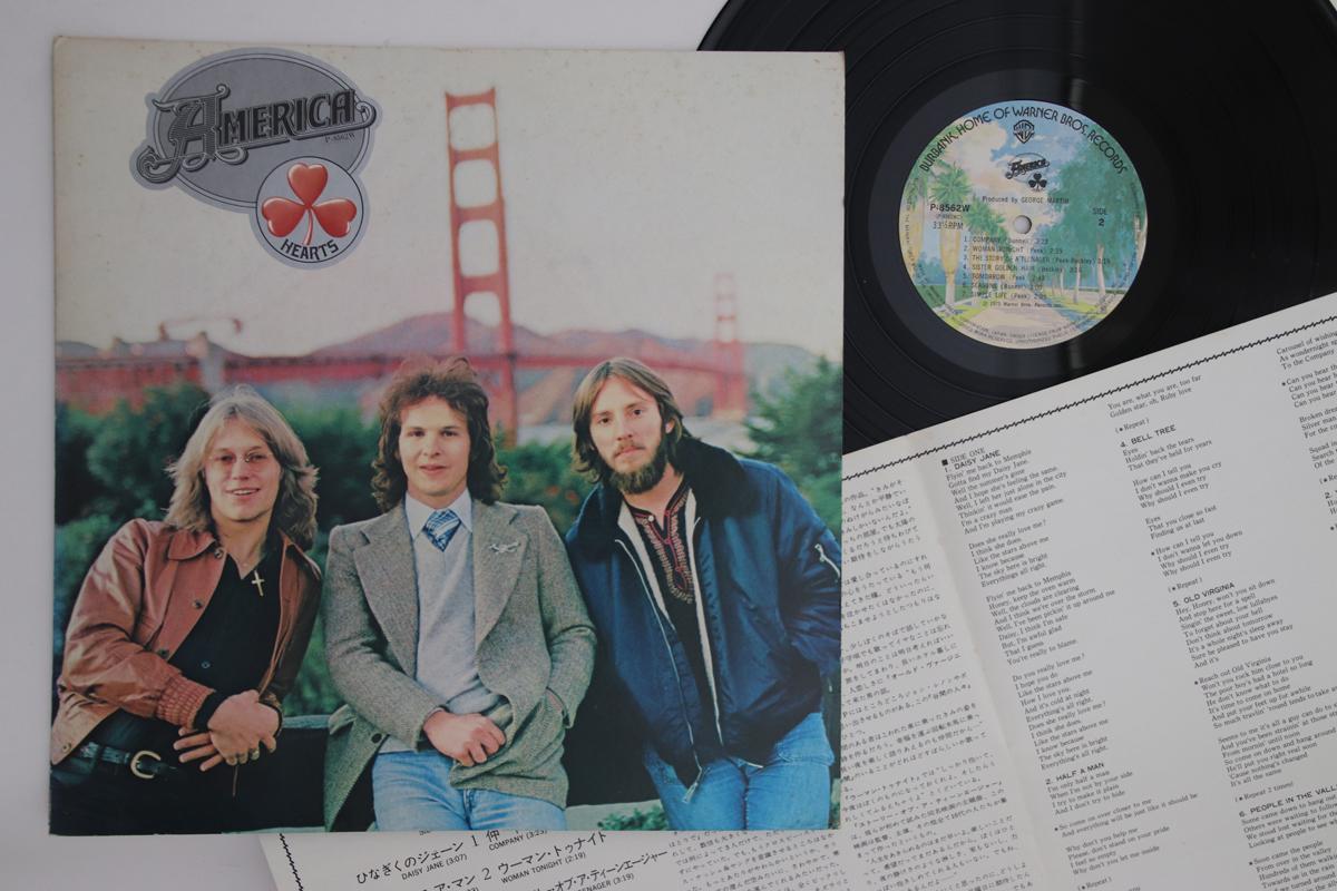 

LP Record AMERICA - Hearts P8562W WARNER 1975 Japan Rock Used