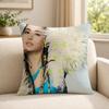 Singer JJOLIN Cushion Cover Soft Short Plush SkinFriendly Cushion Case for MultiScene Use