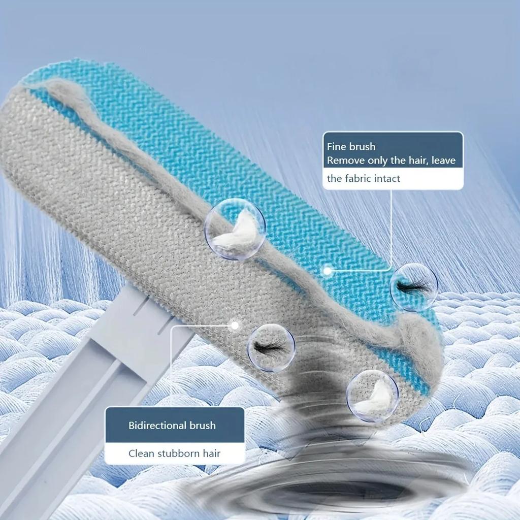3 In 1 Pet Hair Remover Brush Long Handle Window Cleaning Brush Pet Fur Cleaning Tool Manual Cat Dog Hair Remover Brush