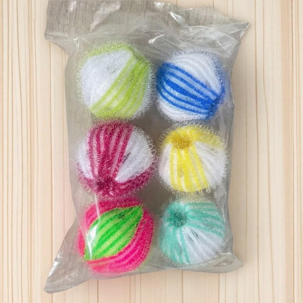 6PCS Wool Dryer Balls Eco Friendly Laundry Static Remover Anti Tangling Dryer Balls for Washing Machine and Household Use