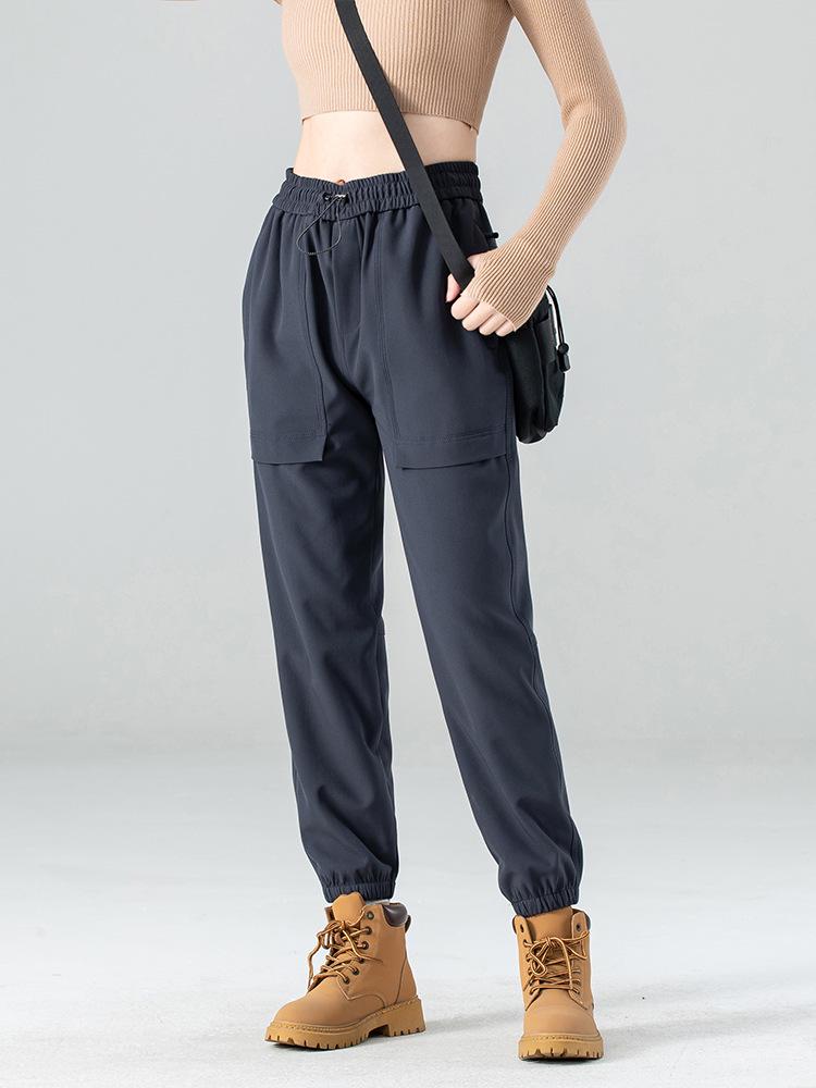 Couples' Fleece-Lined Windproof Softshell Pants: Women's Outdoor Joggers & Men's Warm Work Pants