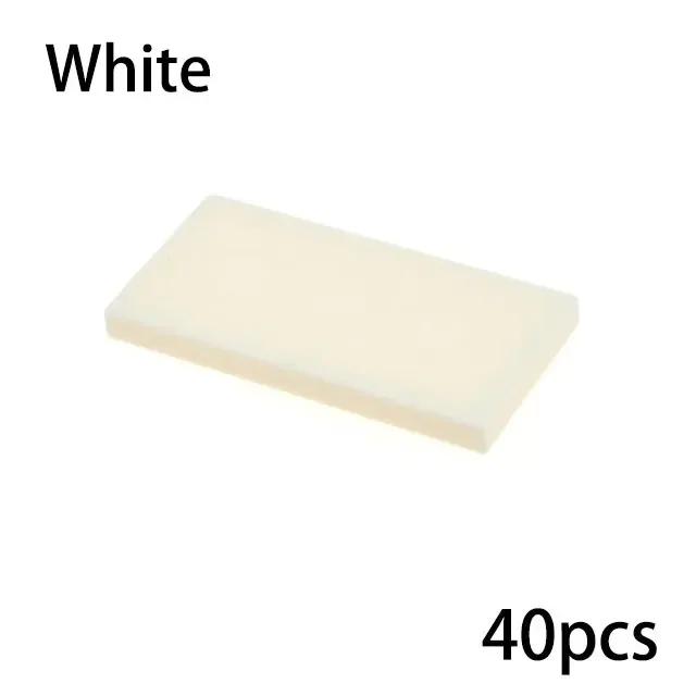 Non-Toxic Compatible 87079 Diy Building Blocks Figures Bricks Smooth 2X4 Ceramic Tile Bricks Educational Creative Size For Children 40Pcs