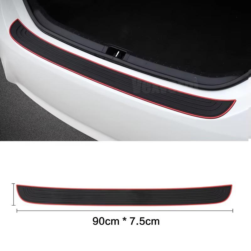 4pcs Car Door Plate Protector Stickers Rubber Durable Car Sticker Sill Scuff Cover Anti Scratch Decal Door Plate Protector