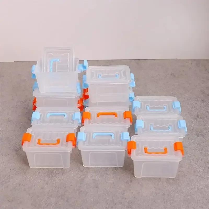 5 Stuks Poppenhuis Mini Opbergdoos Transparante Gereedschapskist Model Poppenhuis Huis Huisdecoratie Poppenhuis Micro Scène Decoratie Props