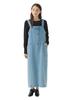B:MING LIFE STORE by BEAMS Women's Jacquard Denim Cargo Dress (Sizes S-M) In Light Indigo