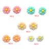 1 Pair Chrysanthemum Flower Earrings Earrings Ear Clip Pin Brides Weddings Women Girls Jewelry