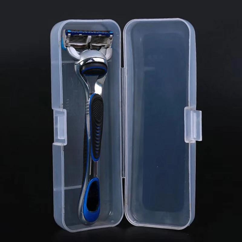 1PC New Portable Men's Razor Box Razor Blades Holder Shaving Machine Storage Box Shaver Travel Case Shaver Storage Box