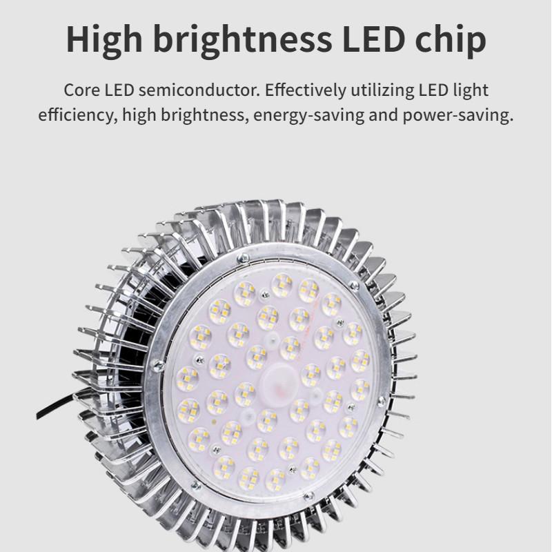 220V LED Finned Industrial And Mining Lights Workshop Warehouse Ceiling Light Indoor Sports Hall Lighting Pendant Lamp