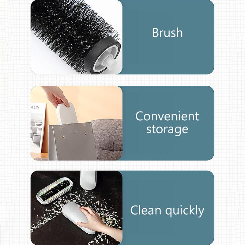 Carpet Dust Brush Plastic Bedside Table Crumb Sweeper Pet Hair Fluff Cleaner Sticky Picker Lint Roller Clothes Sweeping Cleaning