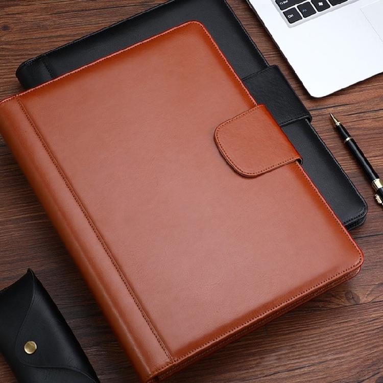 Professional Budget Planner Cover Budget Management Tool A4 Zippered Closure Design Organizers PU Leather Materials