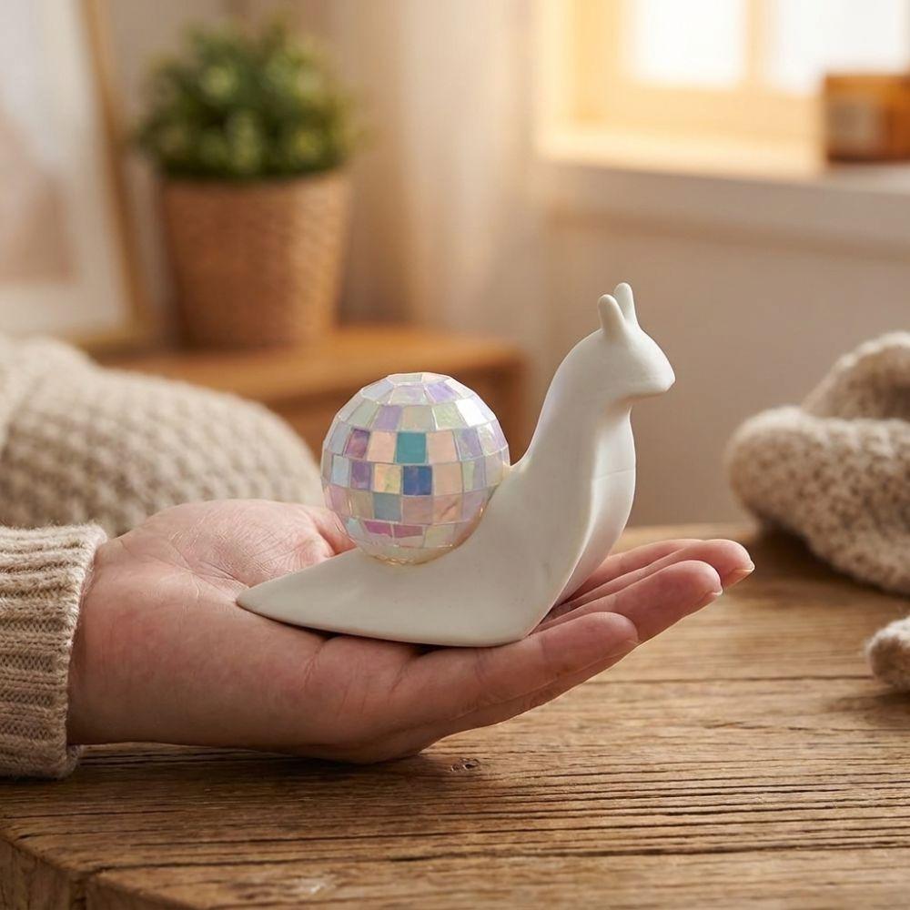Miniature Snail Disco Ball Sun Catcher Snail-Shaped Sunshine Catcher Home Decoration
