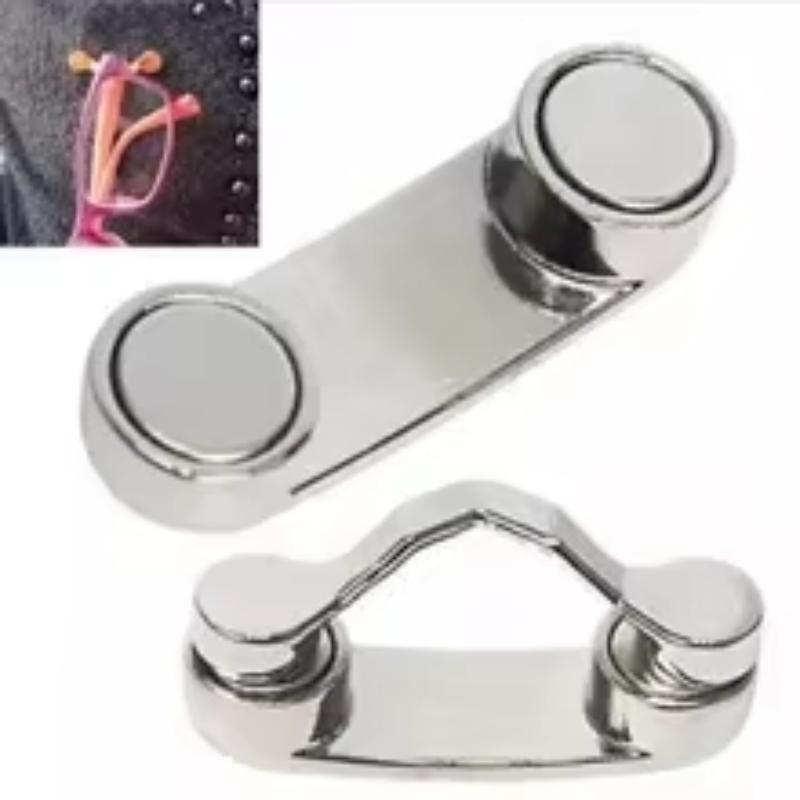 Magnetic Hang Eyeglass Holder Pin Brooch Fashion Multi Function Portable Clothes Clip Magnet Glasses Headset Line Clips