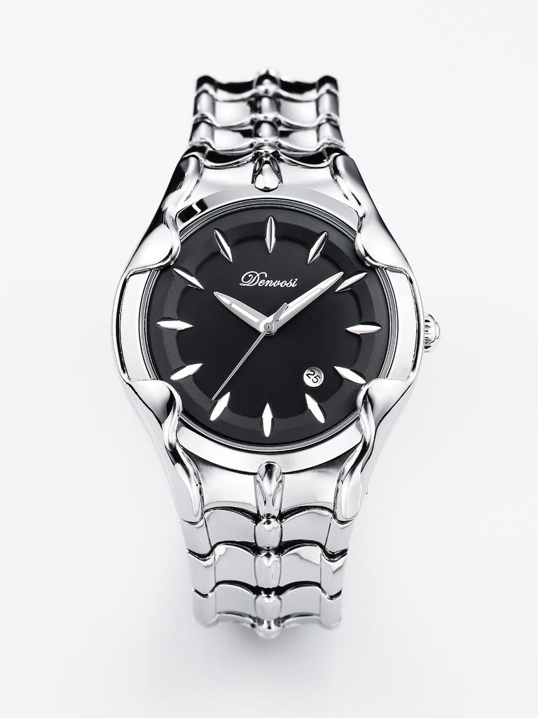 Men's Fashion Watch Unique Petal Design with Luminous Stainless Steel Quartz Watch Birthday Gift