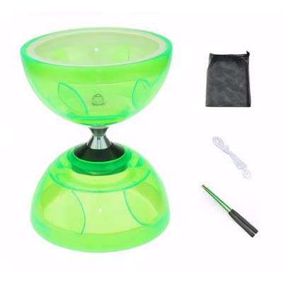 Chinese Yoyo Diabolo Set with 2 Diabolo Sticks String and Net Bag Triple Bearing Diabolo Portable Diabolo for Fun