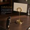 10pcs Golden Gold Plating Wedding Place Card Holder  Dining Table Menu Placement